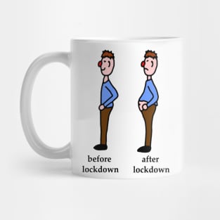 Before and after lockdown Mug